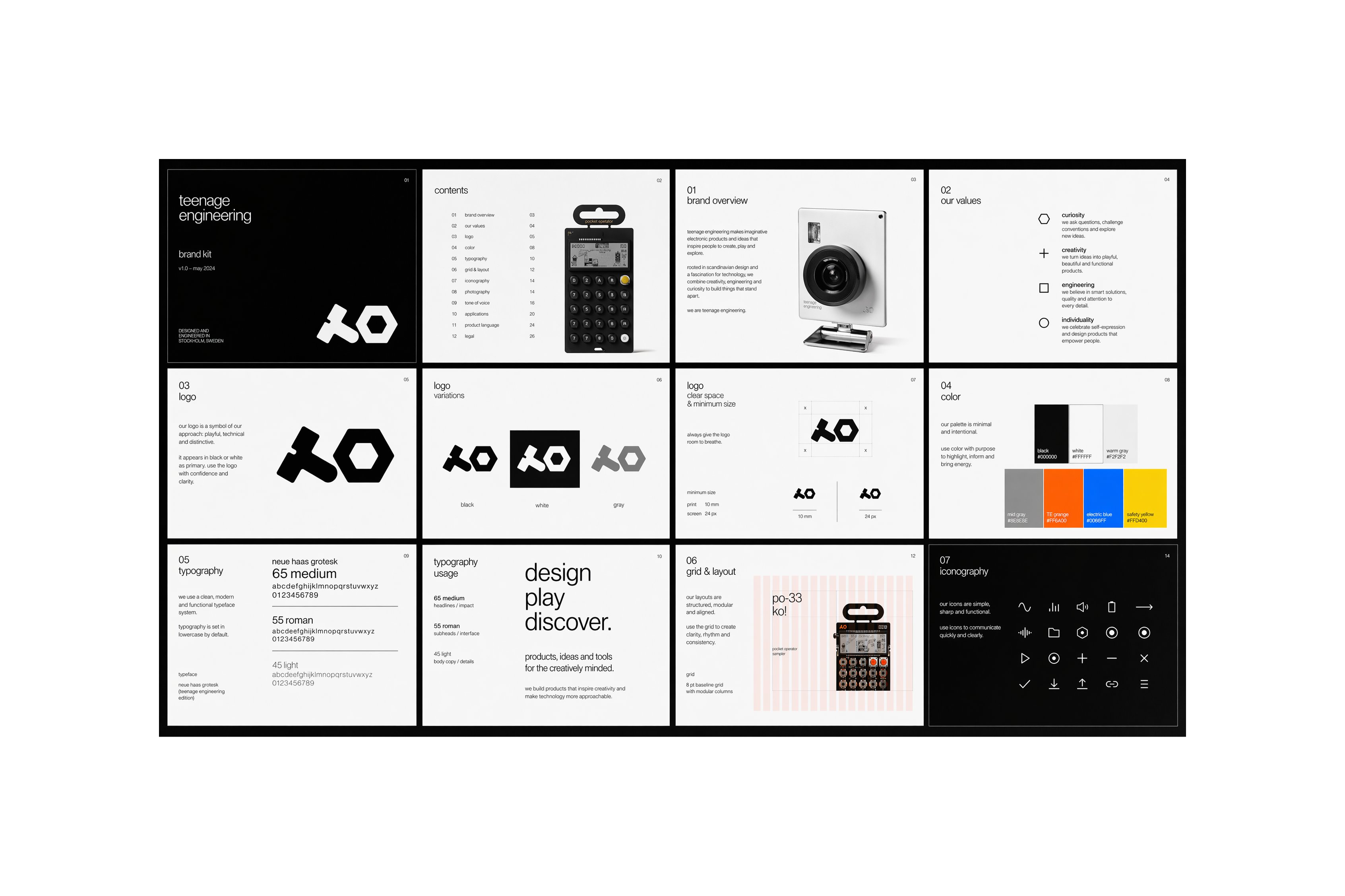 Brand kit page — logo and wordmark system